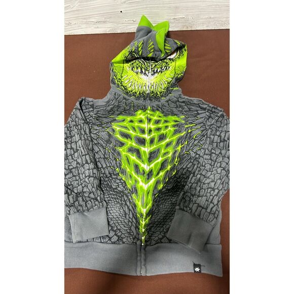 Brothers Kids Hoodie Halloween Zip up Mask size 5 - Picture 1 of 3
